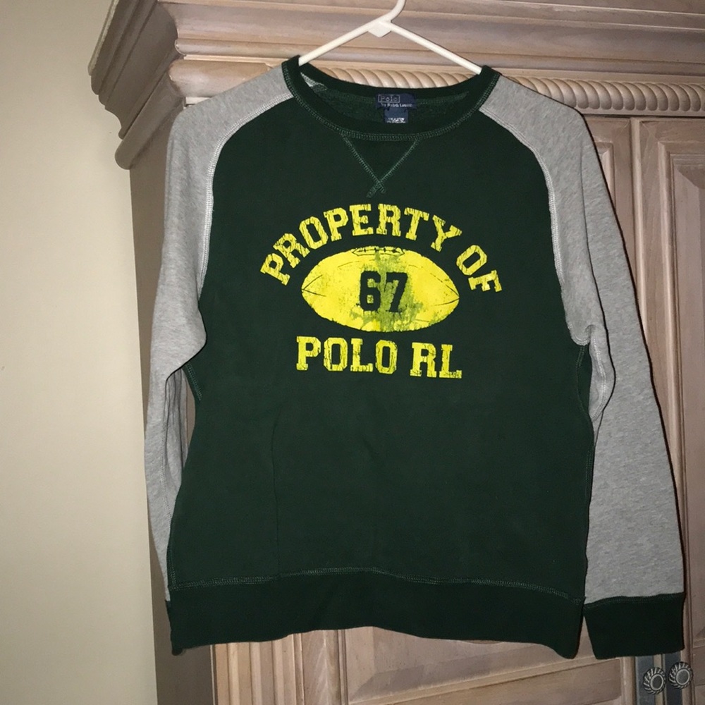 Polo crew neck sweatshirt